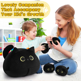 Auspicious Beginning gift-ready cat plush, ideal for birthdays and holidays.