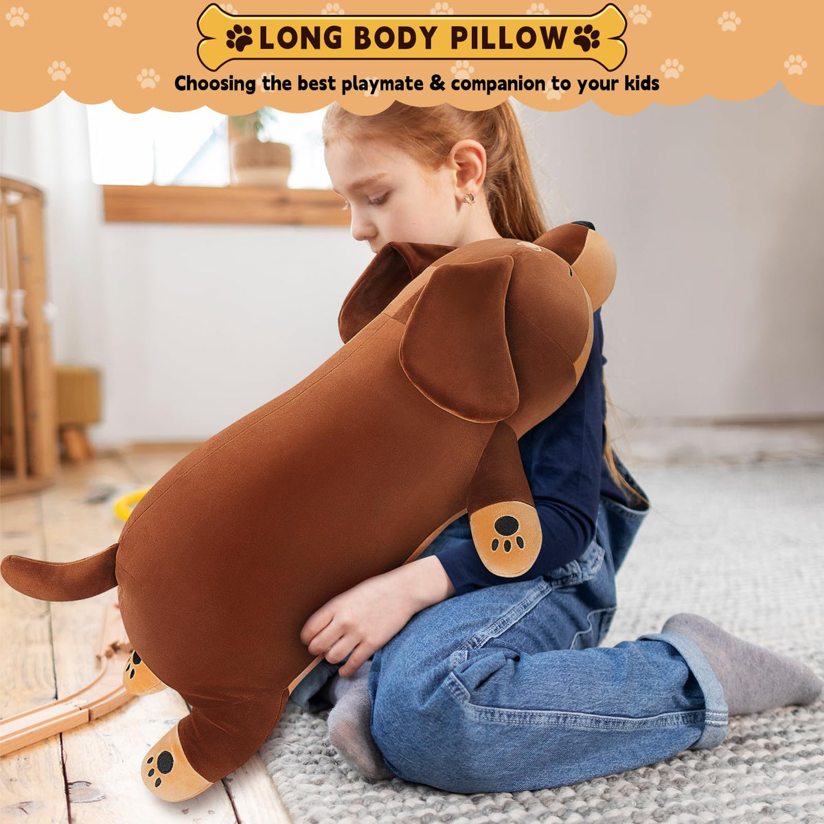 Auspicious Beginning dachshund plush gift, ideal for birthdays and special occasions.