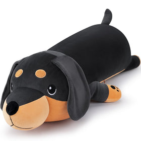 Auspicious Beginning 30-inch giant dachshund plush side view ideal for cozy hugs