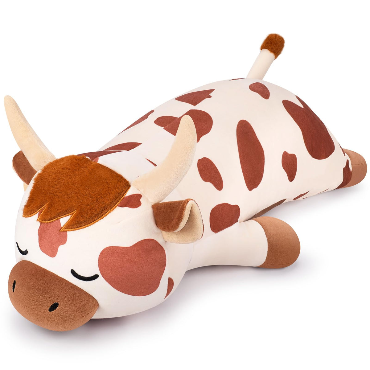 Auspicious Beginning 30-inch Highland Cow plush full body for cuddling