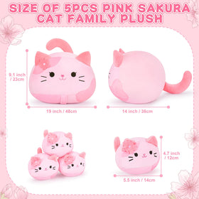 Auspicious Beginning pink Sakura cat kittens with varied colors ready for gentle play.