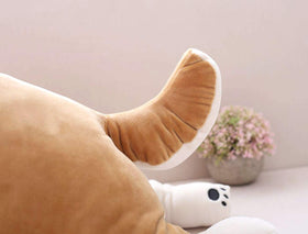 Auspicious Beginning Shiba Inu Plush bedroom decor adds soft charm