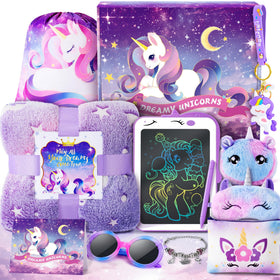 Auspicious Beginning unicorn LCD writing tablet for kids, fosters creative play