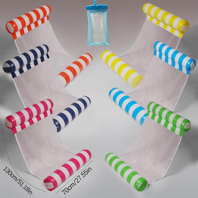 Auspicious Rain foldable travel float easily fits in a bag for beach trips.