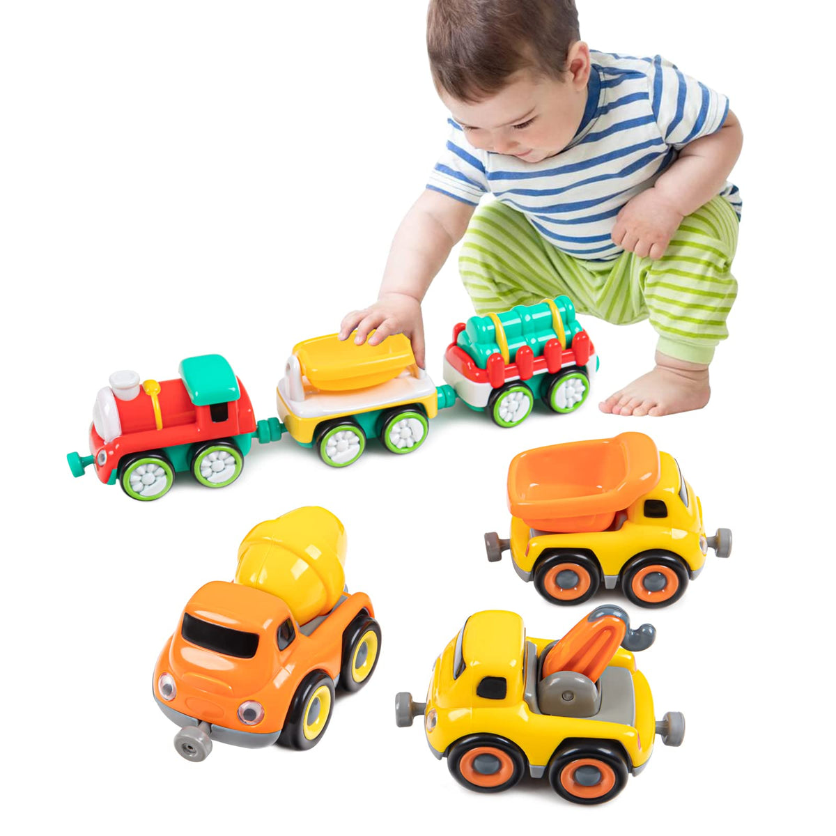 Auspint Magnetic Train Carriage Set train box: safe, imaginative toddler play