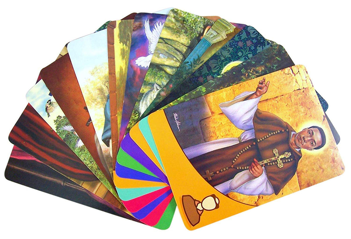 Autom Catholic Kids flash card Saint Teresa with portrait and fun facts for classroom learning.