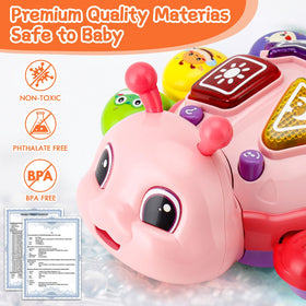 AUUGUU baby toy lights music animal sounds provide multisensory play for visual and hearing skills.