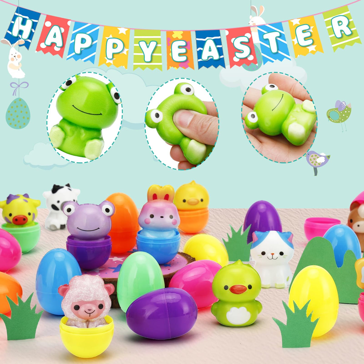 AUUGUU eggs in six colors improve visibility during hunts.