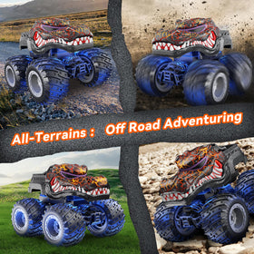 AUUGUU Crocodile RC Monster Truck USB charging for extended play.