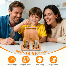 Auvce initial piggy bank as a stylish gift idea for baby showers or birthdays