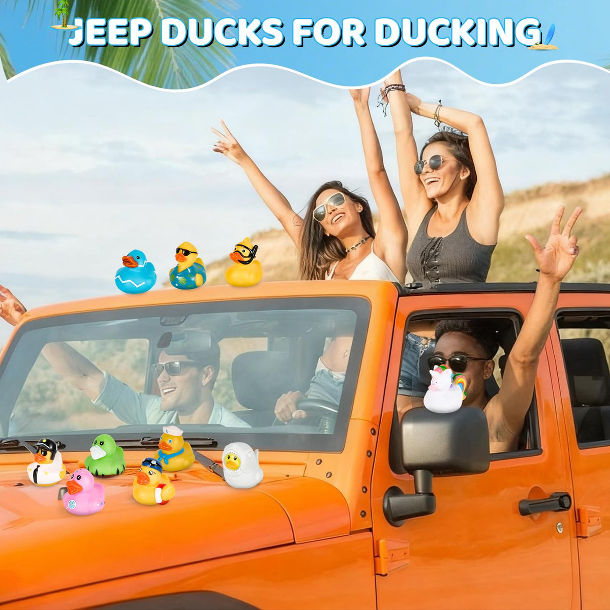 Auvitaya 24-pack ducks suitable for classrooms and rewards.