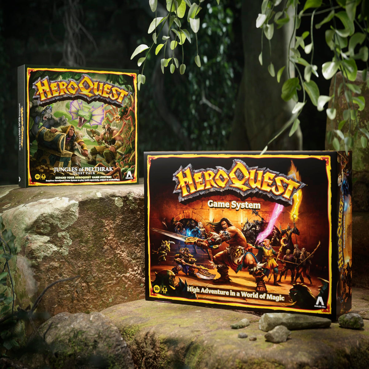 Avalon Hill HeroQuest Jungles Delthrak card deck offers varied encounter options.