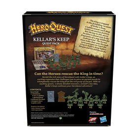 Avalon Hill HeroQuest Kellars Keep artifact cards unlock new quest possibilities.