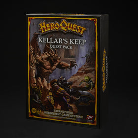 Avalon Hill HeroQuest Kellars Keep artwork enhances atmospheric storytelling.