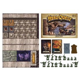Avalon Hill HeroQuest Kellars Keep miniatures provide detailed figures for epic battles.