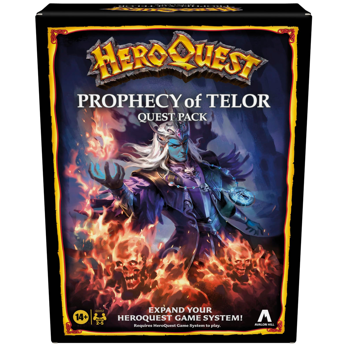 Avalon Hill Prophecy Telor Quest Pack cover art hints at epic cooperative adventure