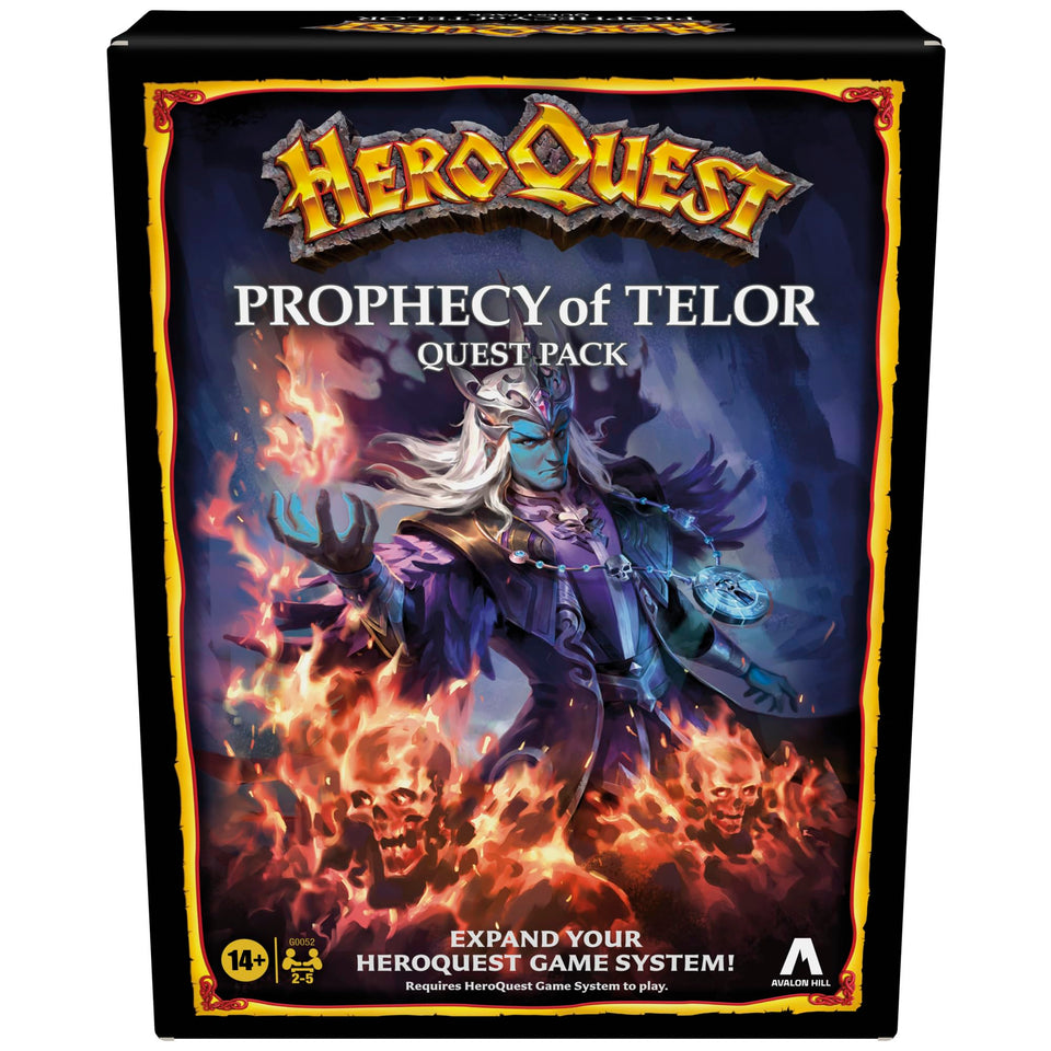Avalon Hill Prophecy Telor Quest Pack cover art hints at epic cooperative adventure