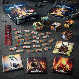 Avalon Hill Talisman Alliances trial cards artwork for challenging decisions