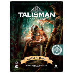 Avalon Hill Talisman Nemesis Call of the Hunt box art inviting epic one-vs-many adventures.