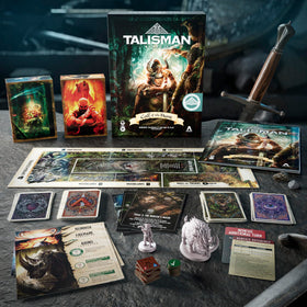 Avalon Hill Talisman Nemesis Call of the Hunt hero figures ready for cooperative play.