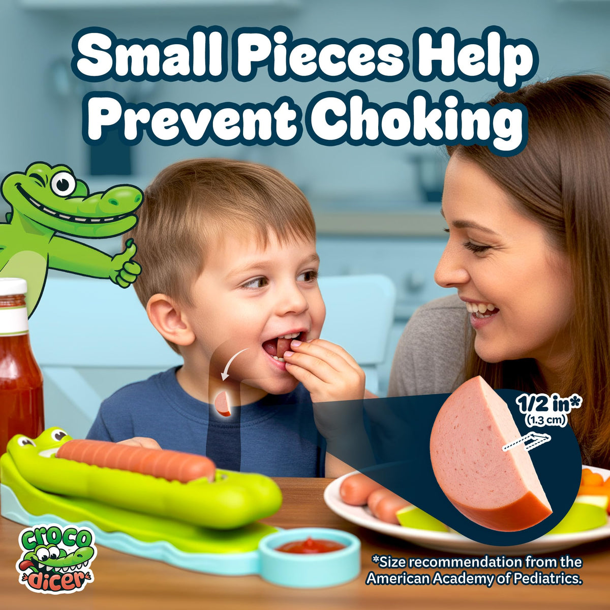 CrocoDicer dishwasher-safe easy cleanup simplifies post-meal chores.