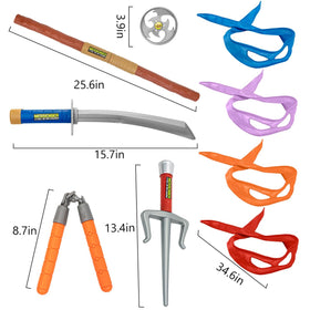 Avazera nunchaku toy, durable plastic for supervised role-play.