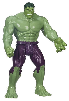 Avengers Hulk Titan Hero figure close-up highlights gamma-green coating and sculpt