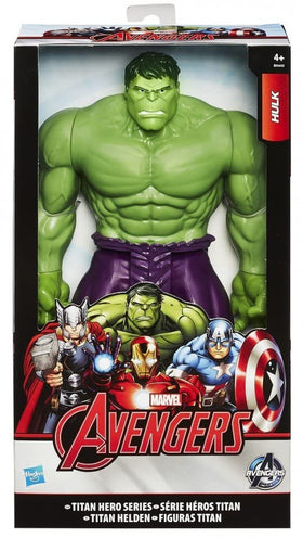 Avengers Hulk Titan Hero figure packaging scene for gifting and display
