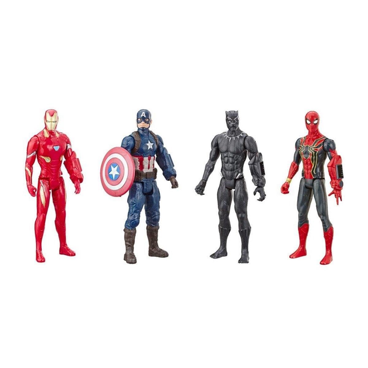 Avengers Iron Spider 12-inch figure with poseable joints for dynamic battles.