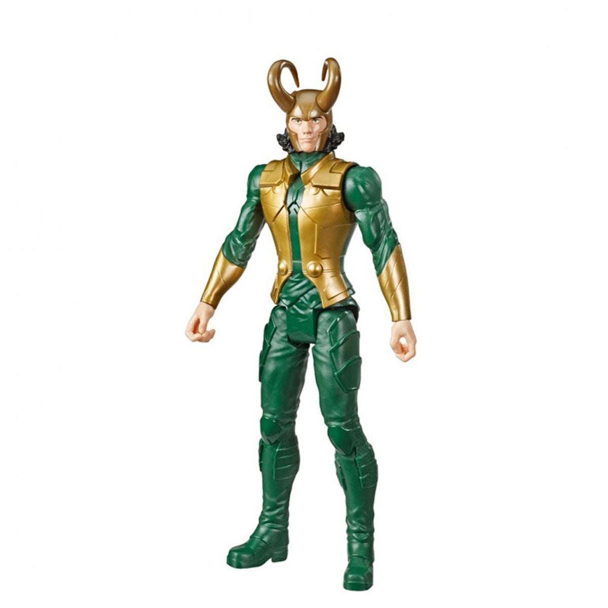 Avengers Loki 12-inch action figure, articulation detail, enhances dynamic posing and play scenarios.
