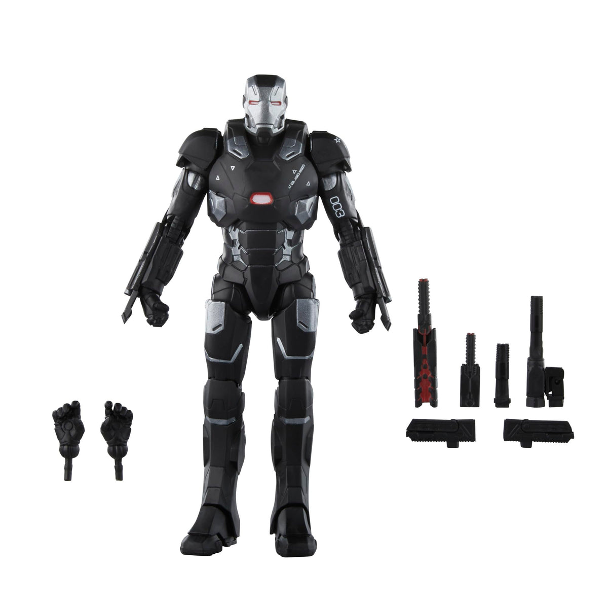 Avengers War Machine 6-inch figure ready for display and poseable action scenes.