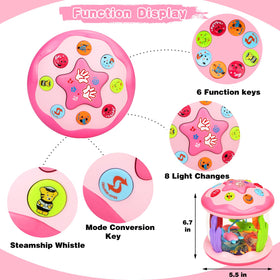 Avesa baby toy shows the dolphin in rotation with lights