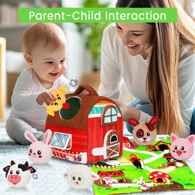 Avesa Sensory Animals plush with six textures sparks tactile exploration