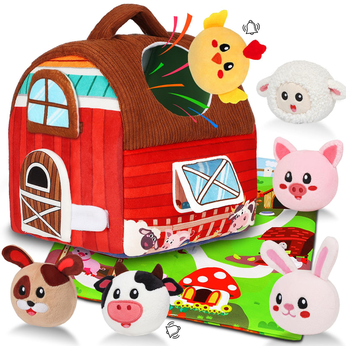 Avesa Soft Barn Toy encouraging grip and imaginative play