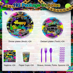 Avezano 80s dessert plates offer sturdy serving for sweet treats.
