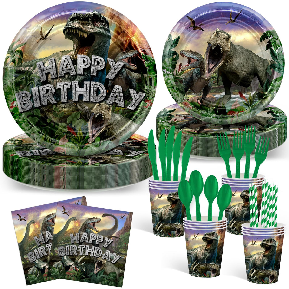 Avezano dinosaur plates 9-inch – durable, waterproof surface for kid-friendly meals.