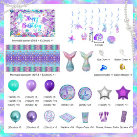 Avezano Mermaid napkins absorbent for mess-free celebration.