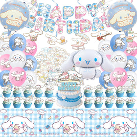 AVONO Cinnamoroll birthday banner enhances party decor and creates photo-worthy moments.
