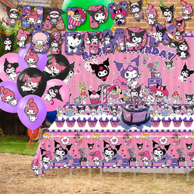 AVONO Kuromi balloons in vibrant colors enhance celebration ambiance