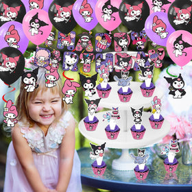 AVONO Kuromi cake topper highlights cupcakes with playful flair