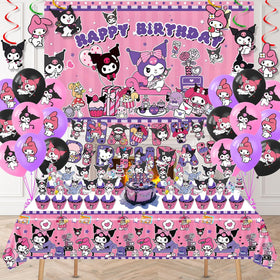 AVONO Kuromi hanging swirls add dynamic motion to the party space