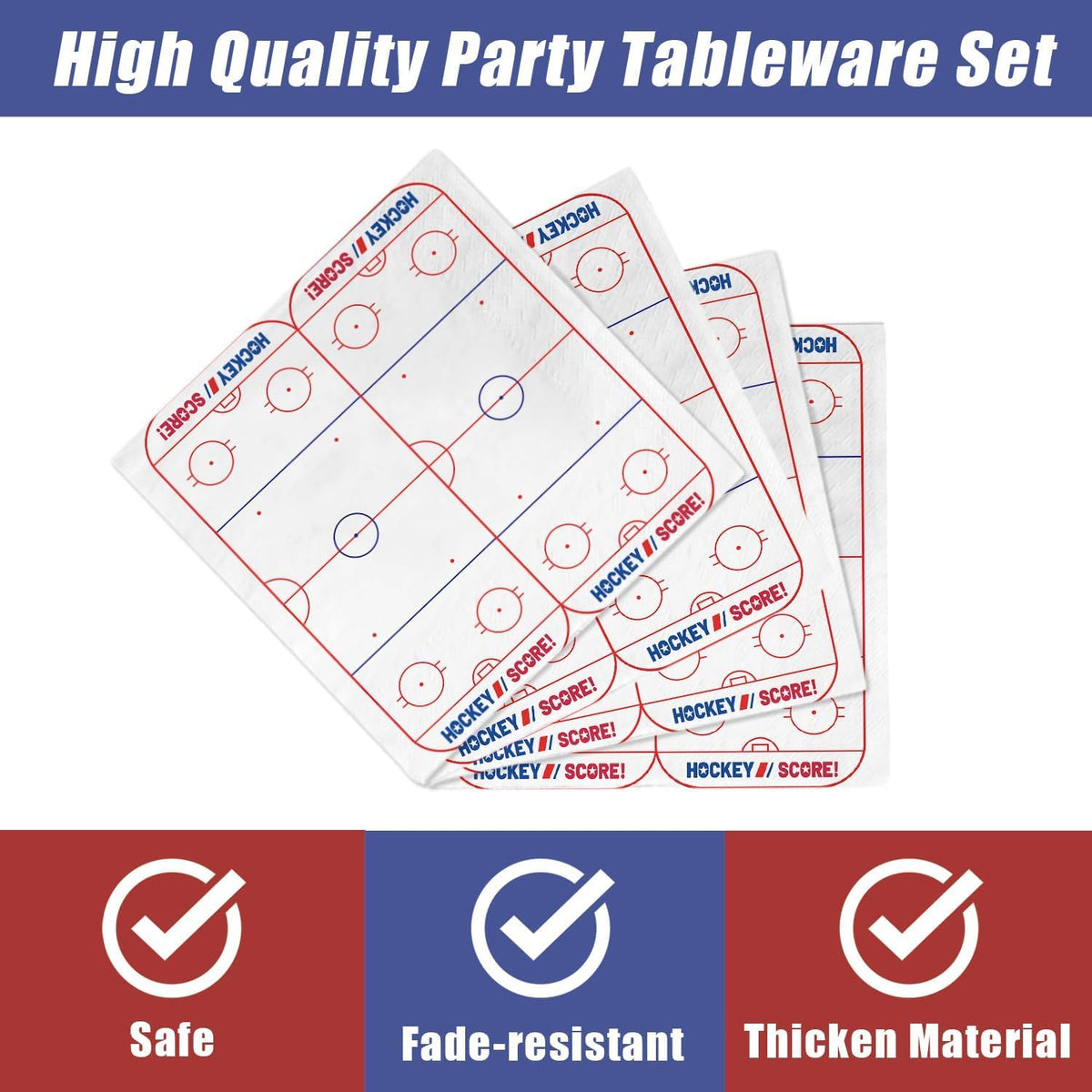 AVQOHE hockey party design theme adds authentic rink vibe
