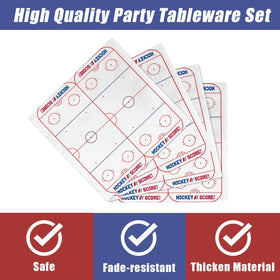 AVQOHE hockey party design theme adds authentic rink vibe