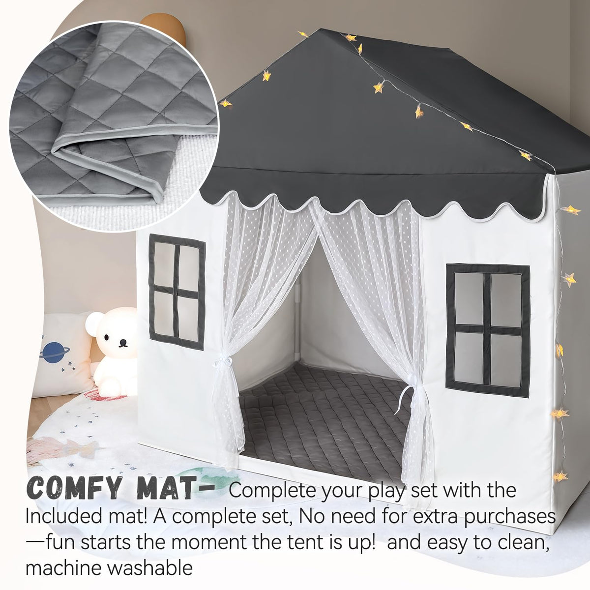Avrsol kids play tent shows quick easy setup for flexible use