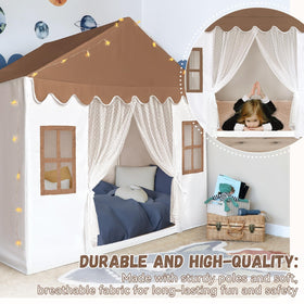 Avrsol kids tent indoor-outdoor brown, versatile for room or yard.
