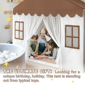 Avrsol play tent easy-setup brown, quick assembly for busy families.