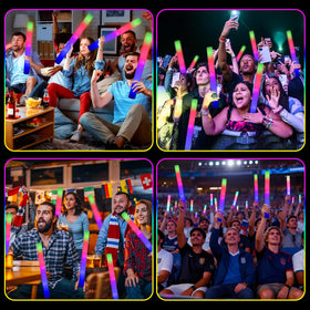 avtctek foam glow stick flash modes let you customize party energy.