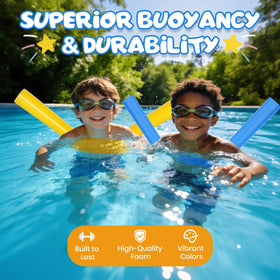 AVVKED pool noodles red offer visibility and stable floatation for water play.