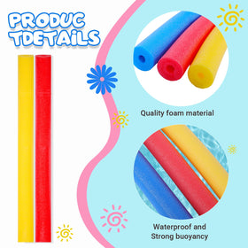 AVVKED pool noodles lightweight and durable for easy transport to parties and trips.