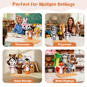 avvkfcmn premium wooden craftsmanship in a versatile puppet storage rack
